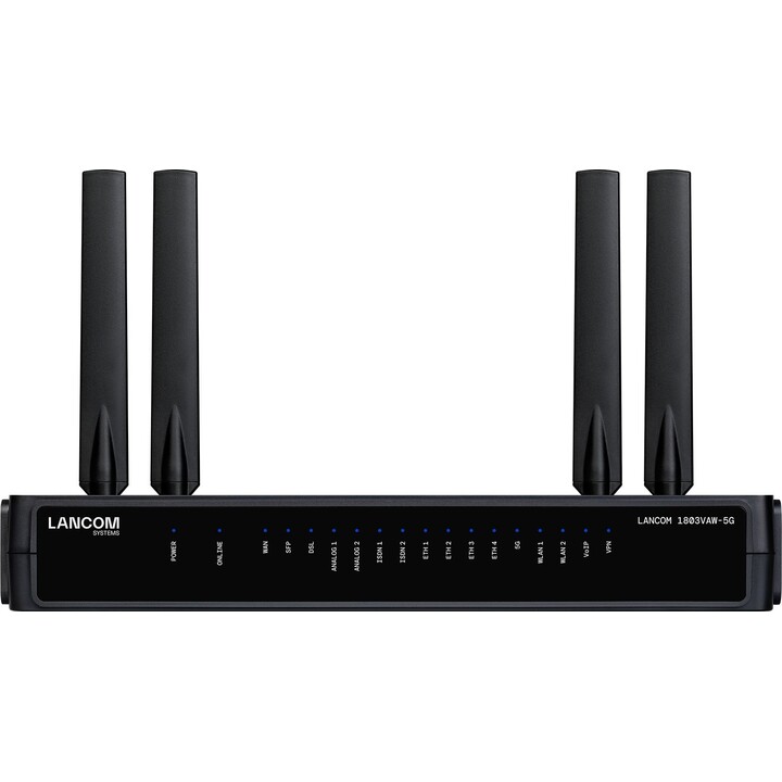 LANCOM 1803VAW-5G (62158) Router VoIP SD-WAN, Wi-Fi 6 de doble banda (1200/575 Mbps), VDSL Supervectoring/5G dual-SIM