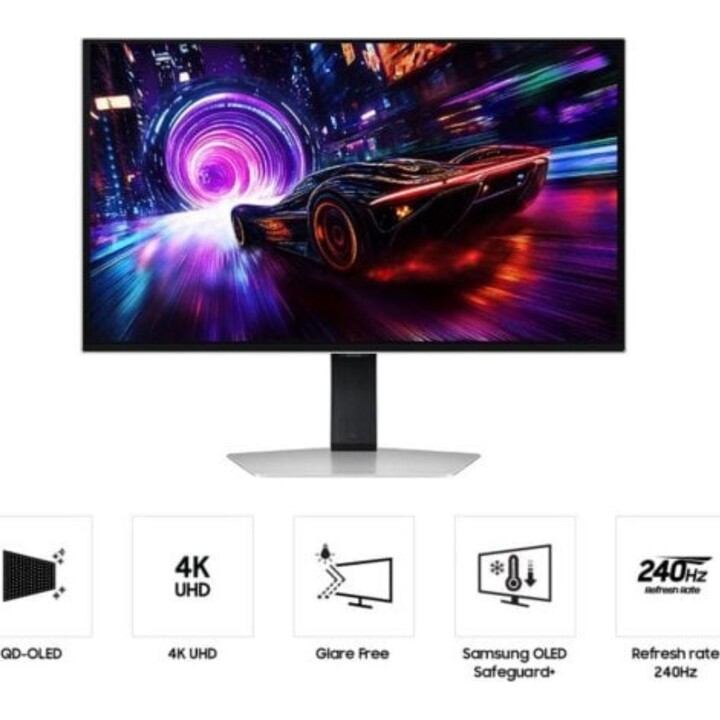 Monitor Samsung LS32FG810SUXEN 32" 4K 240Hz OLED Flat FreeSync Premium Pro HDR10+ senza riflessi