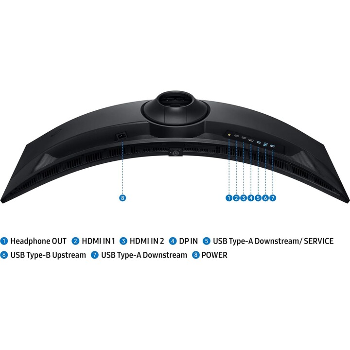 Samsung Odyssey G9 Monitor curvo LS49FG916EUXEN 49" LED VA UltraWide DQHD 144Hz HDR600 FreeSync Premium Pro