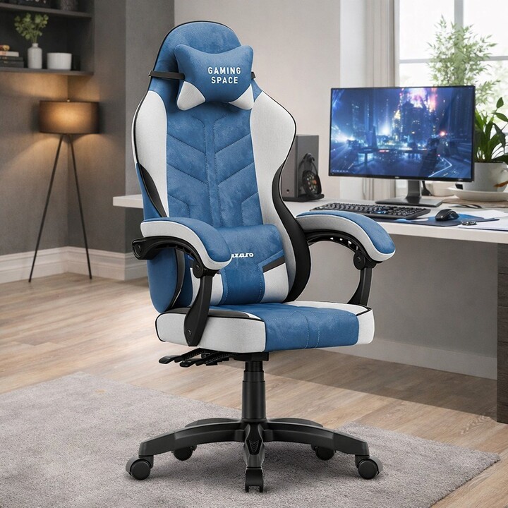 Cadeira Gamer Huzaro Force 2.7 Black Carbon Azul