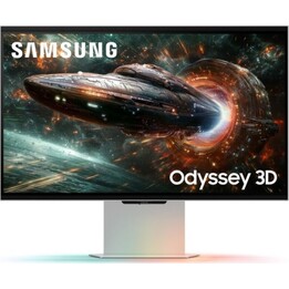 Samsung G90XF Monitor 27" 4K UHD 165Hz IPS G-Sync FreeSync HDR10 3D-Lautsprecher, Silber