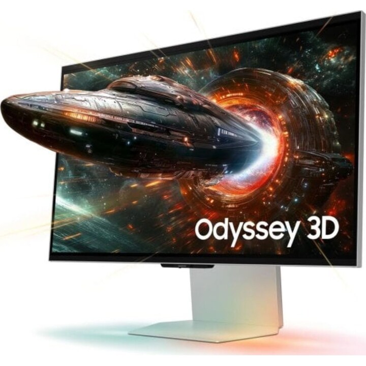Samsung G90XF Monitor 27" 4K UHD 165Hz IPS G-Sync FreeSync HDR10 3D Speakers, Silver