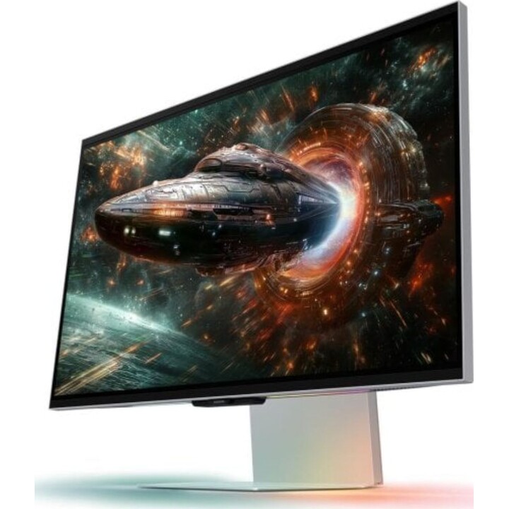 Samsung G90XF Monitor 27" 4K UHD 165Hz IPS G-Sync FreeSync HDR10 3D Speakers, Silver