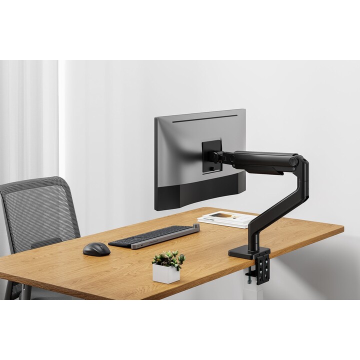 Digitus Soporte para un monitor, 49", 20 kg Muelle mecánico, VESA: 75x75, 100x100, negro
