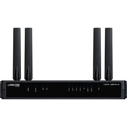 LANCOM 1800EFW-5G SD-WAN Wi-Fi 6 Router, Wi-Fi 6 bi-bande (1200/575 Mbps), 5G dual-SIM