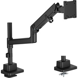 Single Monitor Mount - 57inch - Max Weight 27 kg - Gas Spring - VESA 75 x 75 - 100 x 100 - Black
