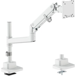 Suporte para monitor 57", 27 kg, mola a gás, VESA: 75x75, 100x100, branco