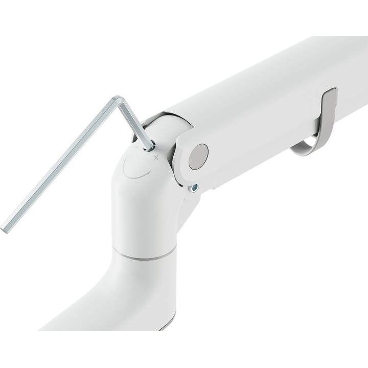 Support pour écran 57", 27 kg, ressort à gaz, VESA: 75x75, 100x100, blanc
