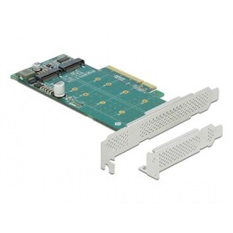 Tarjeta DeLOCK PCI Express x8 para 2 NVMe M.2 internos