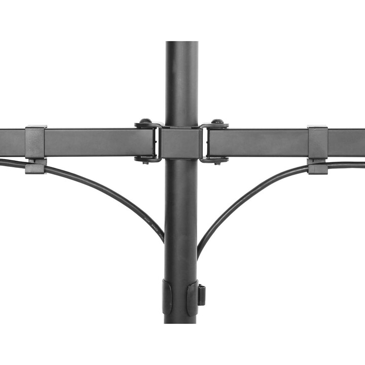 Support double écran Maclean MC-884, 17 à 32", pivotant, inclinable, hauteur réglable