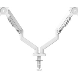 Nilox Soporte Articulado para 2 Monitores, Blanco, Anchura y altura ajustable Vesa 75x75 y 100x100