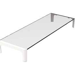 Approx APPSRISERW Soporte Elevador de Cristal para Monitor, Blanco