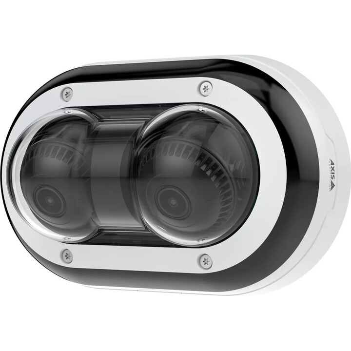 Câmera IP de dome multi-sensor profissional AXIS P4707-PLVE (02416-001), oferece cobertura panorâmica de 360° com quatro sensore
