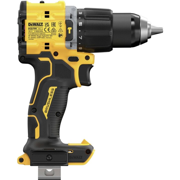 DEWALT DCD799NT-XJ Atornillador de impacto inalámbrico de 2 velocidades sin batería ni cargador