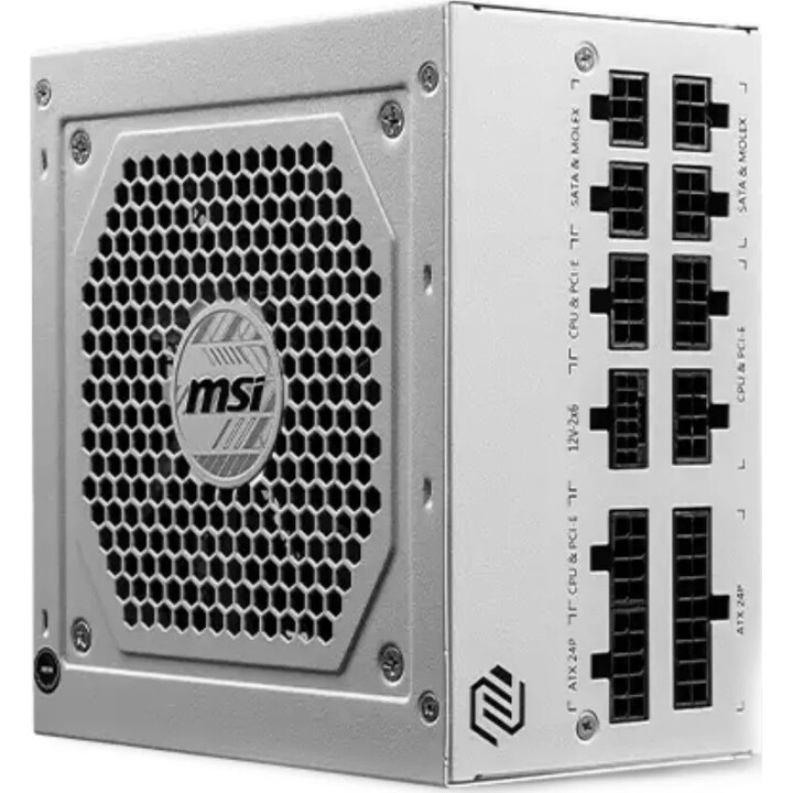 MSI MAG A850GL PCIE5 WHITE unidad de fuente de alimentación 850 W 20+4 pin ATX ATX Blanco
