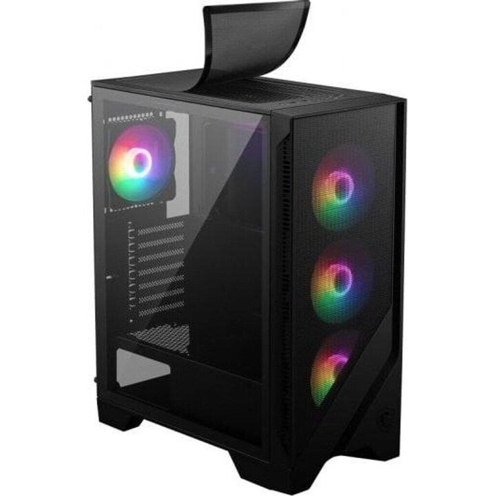 Case per computer MSI MAG FORGE 120A AIRFLOW Midi Tower Nero, Trasparente