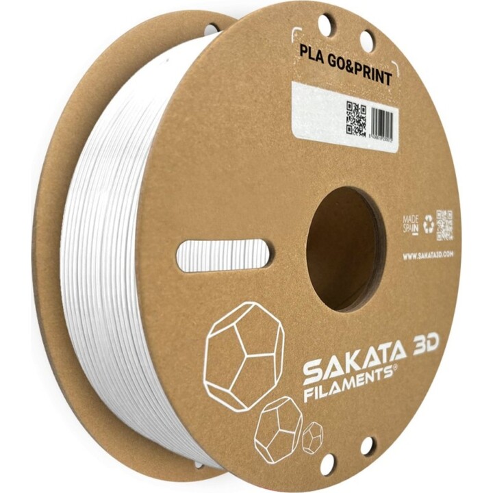 SAKATA 3D PLA Go&Print filamento PLA 1,75 mm 1 kg branco
