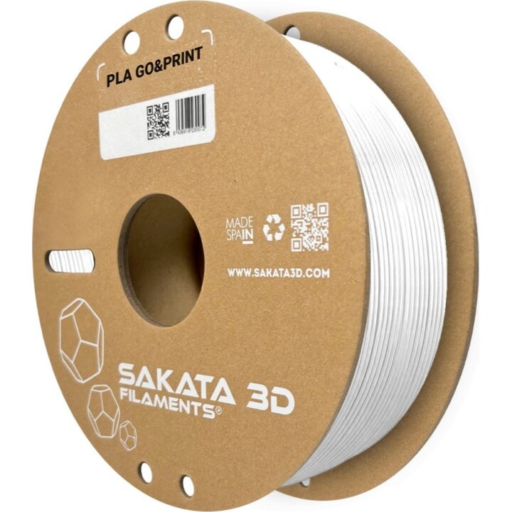 SAKATA 3D PLA Go&Print filamento PLA 1,75 mm 1 kg branco