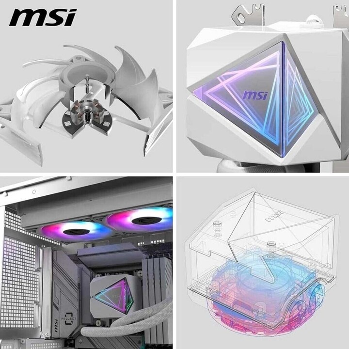 MSI Flüssigkeitskühlsystem für CPU MAG Coreliquid I240 Weiß