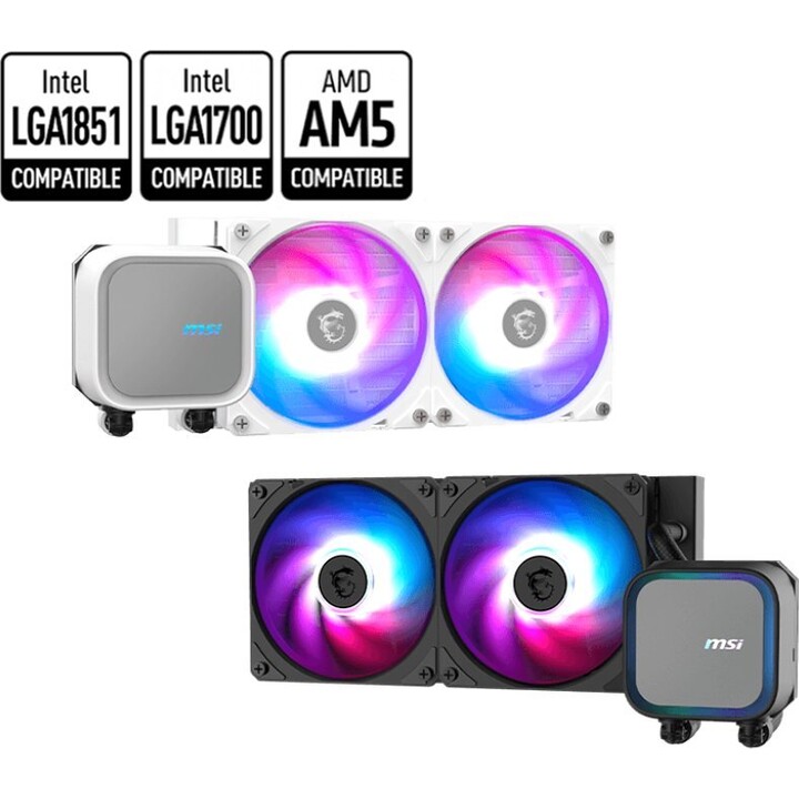 Msi Liquid Cooling System For Mag Coreliquid A13 240 White CPU
