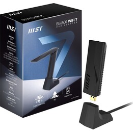 Pendrive USB MSI BE6500 WiFi7 - Placa de interface USB 3.2 Gen 1 (3.1 Gen 1) e Dongle adaptador