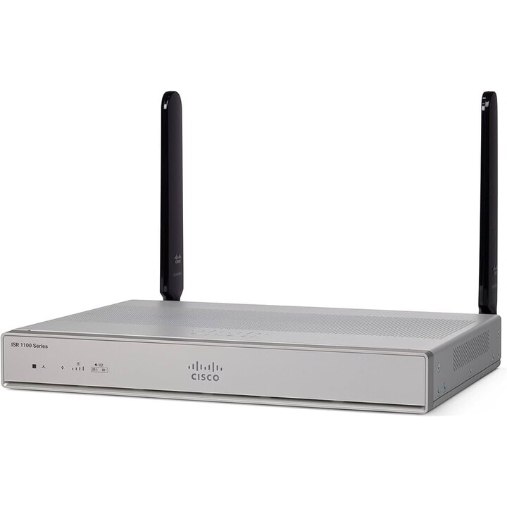 Cisco C1117-4P ISR 1100: 4-Port DSL/GE WAN-Router, PoE LAN-Anschlüsse, Gigabit Ethernet