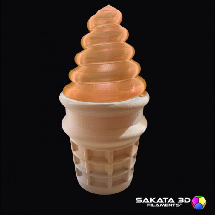 Sakata 3D PLA Filament 850 GLASS 1.75mm 1Kg Orange