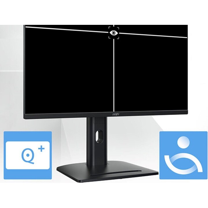 Moniteur MSI Pro MP275PG. Écran plat IPS 27 pouces. Résolution : 1920 x 1080. 100 Hz. Noir.