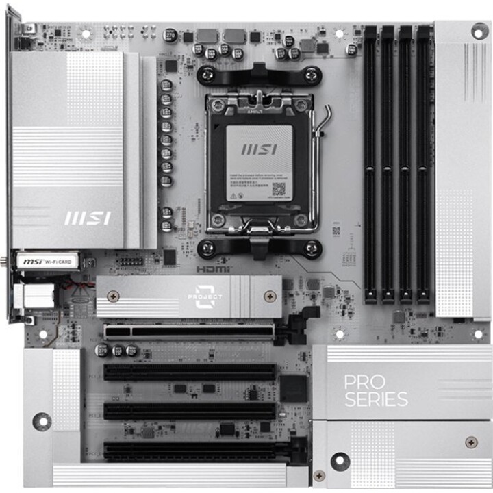 Msi Pro B850m-a Wifi Pz board,amd,am5,b850,4ddr5,256gb,1hdmi+1dp,4sata3+2m.2,5g Lan,6usb3.2,matx