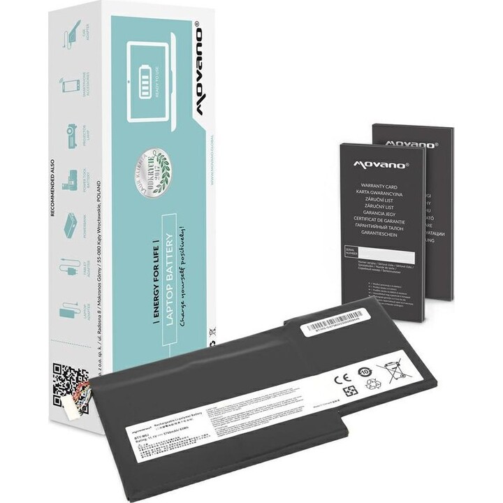 Kompatibler Laptop-Akku für MSI BTY-M6J 11,1 V 5700 mAh Movano