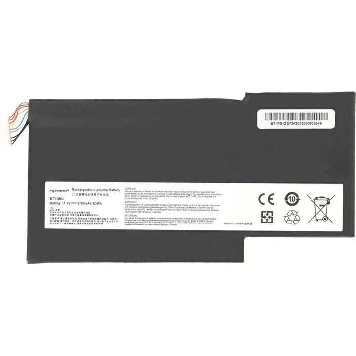 Kompatibler Laptop-Akku für MSI BTY-M6J 11,1 V 5700 mAh Movano