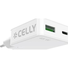 Celly SLIMTC1C1A45WWH cargador de dispositivo móvil Portátil, Smartphone, Tablet, Blanco