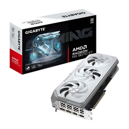 Placa de vídeo GIGABYTE Radeon RX 9070 XT GAMING OC ICE 16G - 16GB GDDR6, 256 bits, PCI-E 5.0, frequência do núcleo de 3060 MHz,