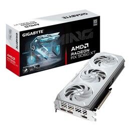 GIGABYTE GAMING Graphics Card Radeon RX 9060 XT OC ICE 16G - 16GB GDDR6, 256bit, PCI-E 5.0, 3320 MHz Core Clock, 2 x DisplayPo