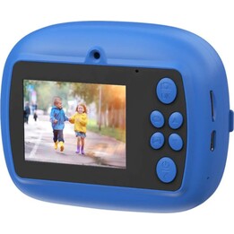 Celly KIDSCAMPRINT - Stampa fotocamera per bambini USB Type-C, blu