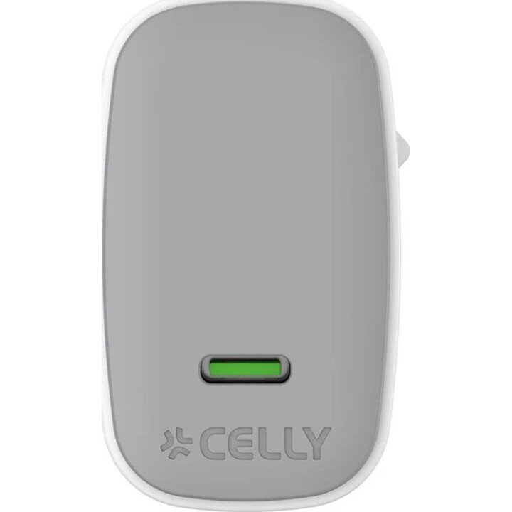 Caricatore da muro GaN Celly UPTC1USBC65WCTC 65 W + cavo da USB-C a USB-C