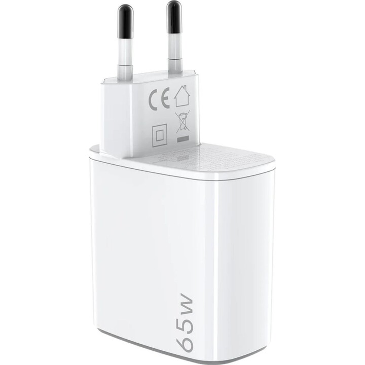Caricatore da muro GaN Celly UPTC1USBC65WCTC 65 W + cavo da USB-C a USB-C