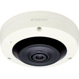 Hanwha Techwin XNF-8010R: 6MP 360° Indoor Fisheye Camera, 2048x2048 IR 15m, WDR 120dB, Analytics
