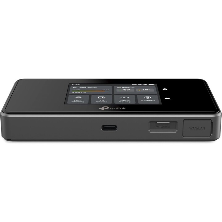 TP-Link M8550 5G AXE3600 Tri-Band Mobile WiFi Router, 3.4Gbps Downlink, WiFi 6E (2880+2880+688Mbps), 4680mAh Akku, 32 Geräte