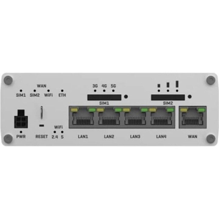 Teltonika RUTX50: 5G Industrie-Router, 3.3Gbps Dual SIM, 5x Gigabit Ethernet, Dual-Band WiFi 5, GNSS, Auto-Failover