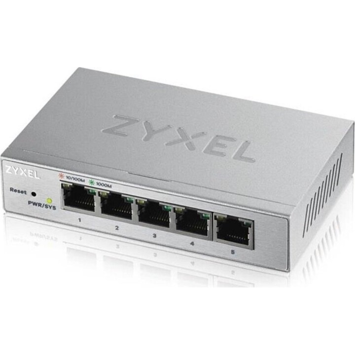 Zyxel Switch 10/100/1000 GS1200-5 Silver