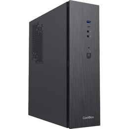 Coolbox Caja para PC micro ATX T370 Slim USB-A 3.2 Gen1 y USB-C 3.2 Gen1, negro