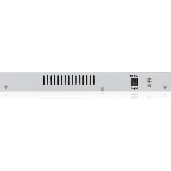 Zyxel GS1200-8HP v2 Géré Gigabit Ethernet (10/100/1000) Connexion Ethernet, supportant l'alimentation via ce port (PoE) Gris