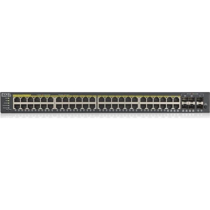 Zyxel GS1920-48HPV2 Gigabit Ethernet gestita (10/100/1000) Power over Ethernet (PoE) Nero