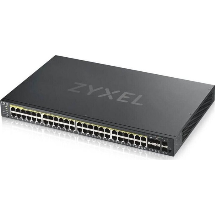 Zyxel GS1920-48HPV2 Gestionado Gigabit Ethernet (10/100/1000) Energía sobre Ethernet (PoE) Negro