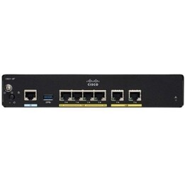 Cisco C921-4P: 900 Series ISR Gigabit Ethernet Router, 4x GE LAN Switch + 2x WAN GE Ports, 150Mbps VPN Throughput, Firewall, Com