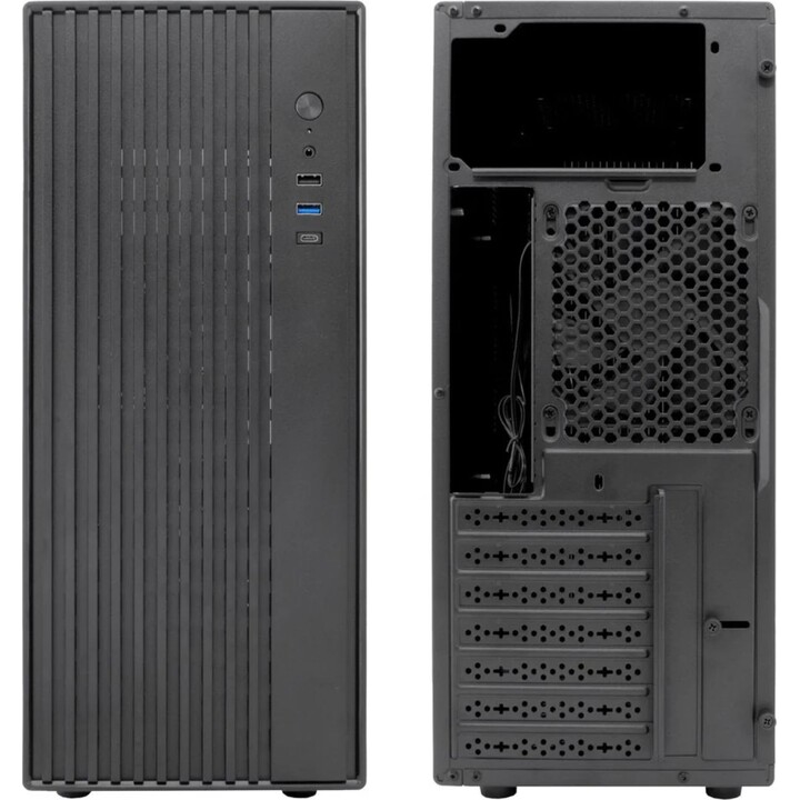 Coolbox A850 Black ATX Mid-Tower Case with LED Indicators