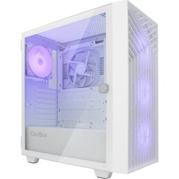 Coolbox Atx Gaming Ga300 Grid Line Scatola bianca