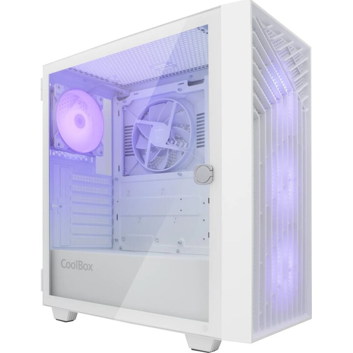 Coolbox Atx Gaming Ga300 Grid Line Caixa Branca