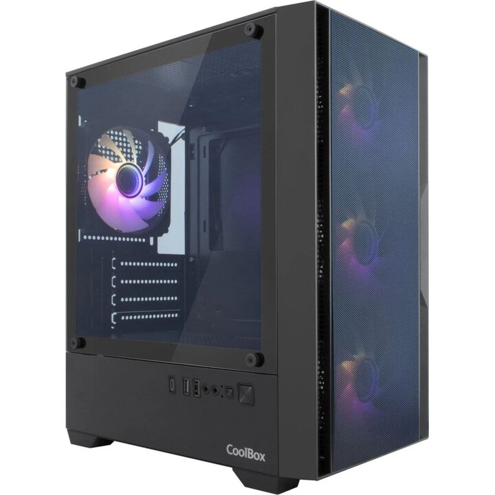 Custodia da tavolo Coolbox Microatx GM220, nera